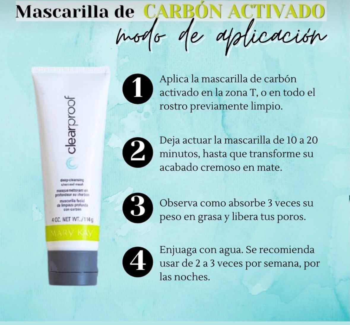 Mary Kay Mascarilla de carbón.