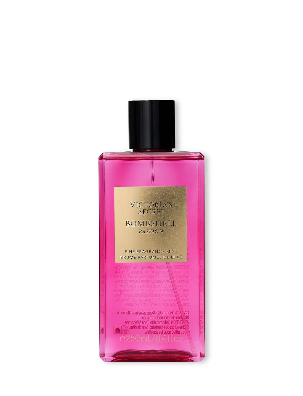 Victoria Secret Bombshell pasión Mist Fragancia de perfume  Corporal  250ml / 8.4 oz liquidas.