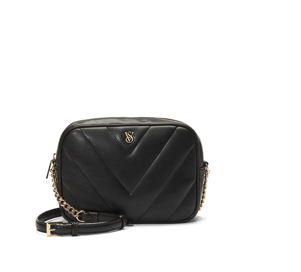 Victoria Secret Crossbody Cámara Bag Color Negro